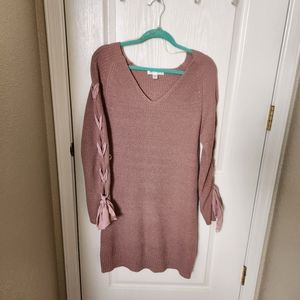 Sweater Dress in Mauve